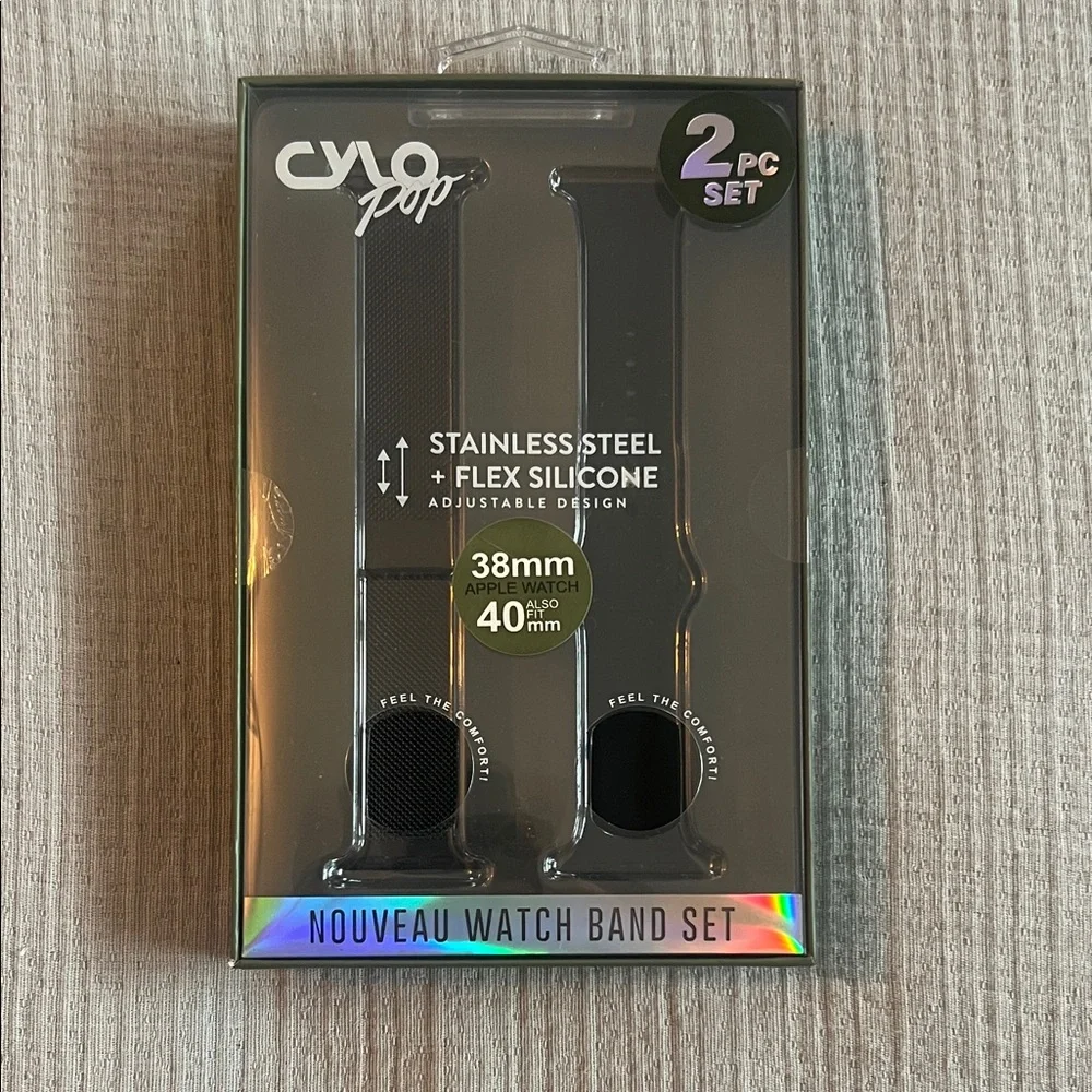 Pop Black Watch Band Set